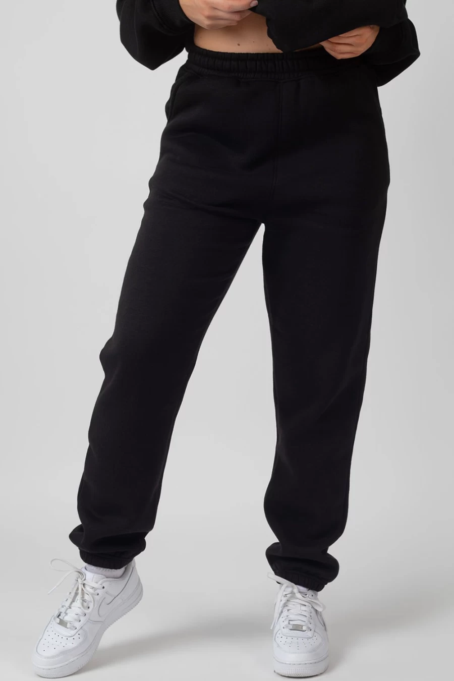 Public Desire Women's 90s Black Oversized Joggers - High Waist Casual Lounge Pants