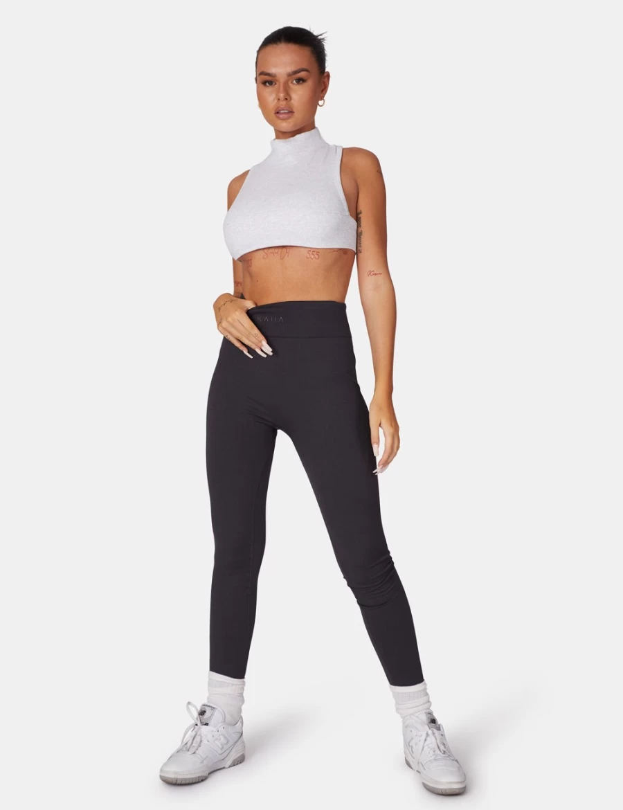 Public Desire Women's Black Premium Rib Seamless Leggings