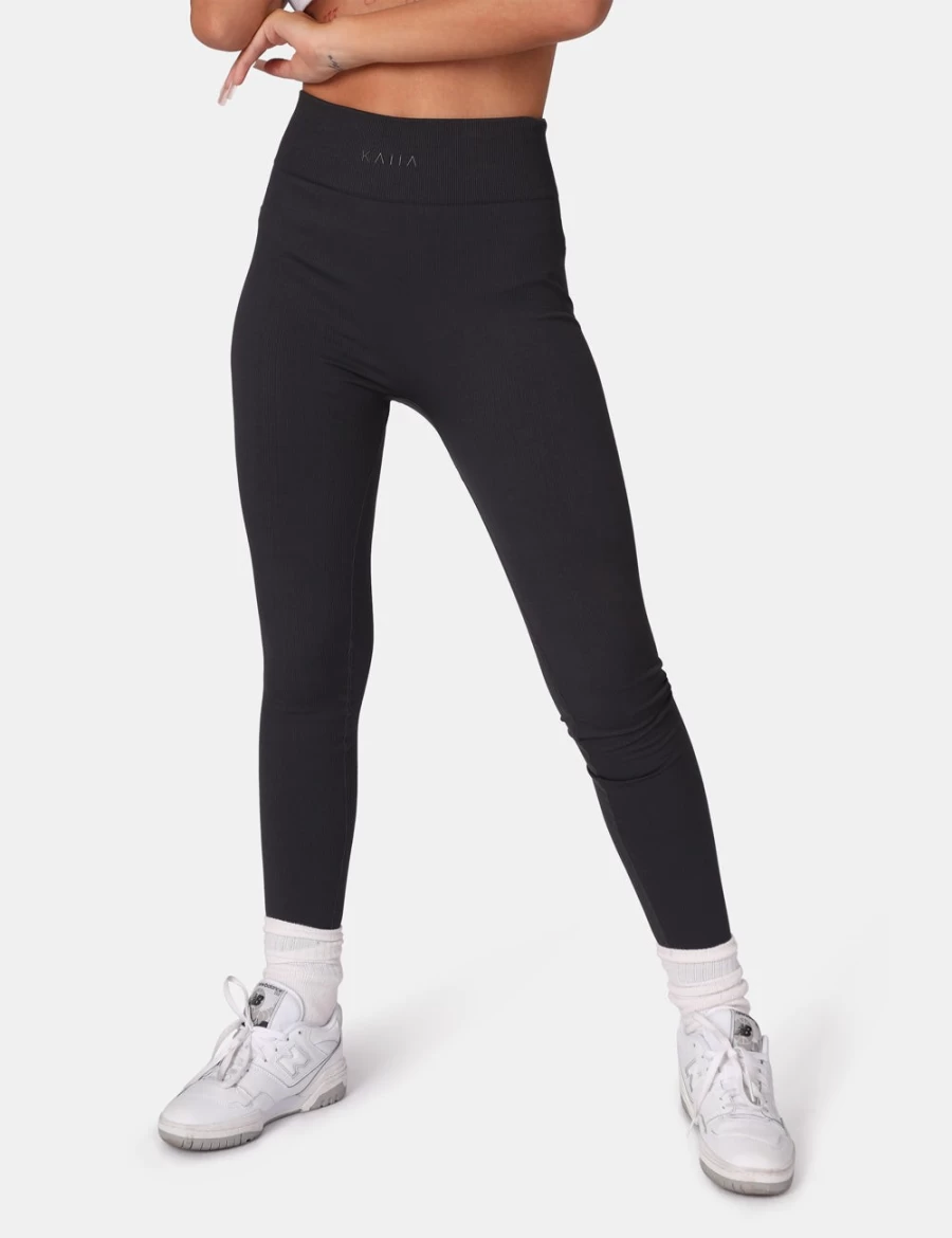 Public Desire Women's Black Premium Rib Seamless Leggings