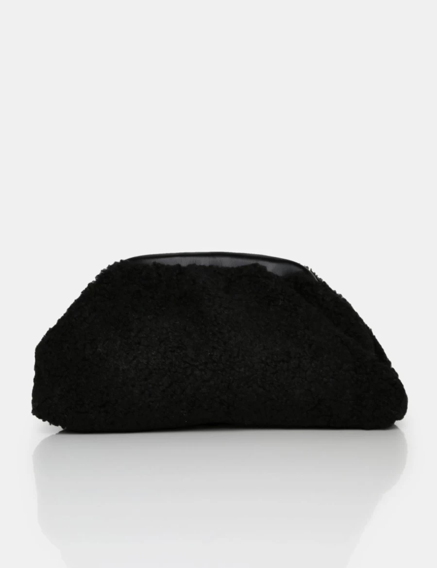 Public Desire Women's Black Borg Clutch Bag - Stylish & Compatible Design