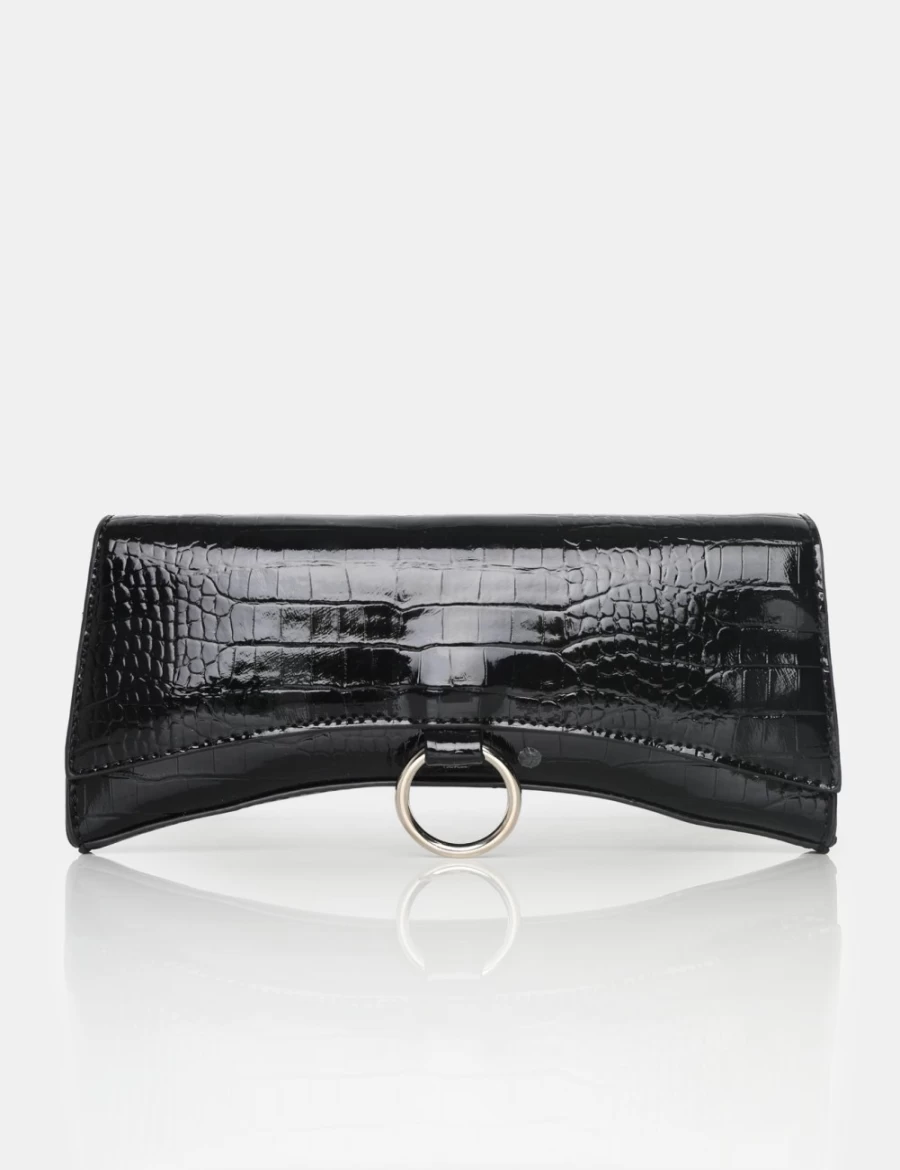 Public Desire Women's Black Arched Crossbody Mini Handbag - Kemi Style