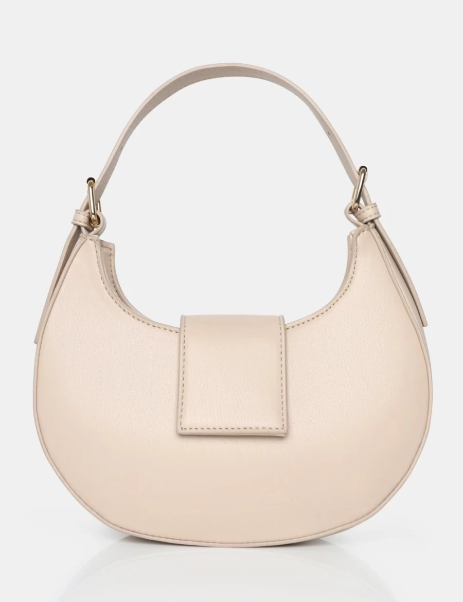 Public Desire Stone Women's Circular Buckle Strap Grab Bag - Irie Pu Crossbody Handbag