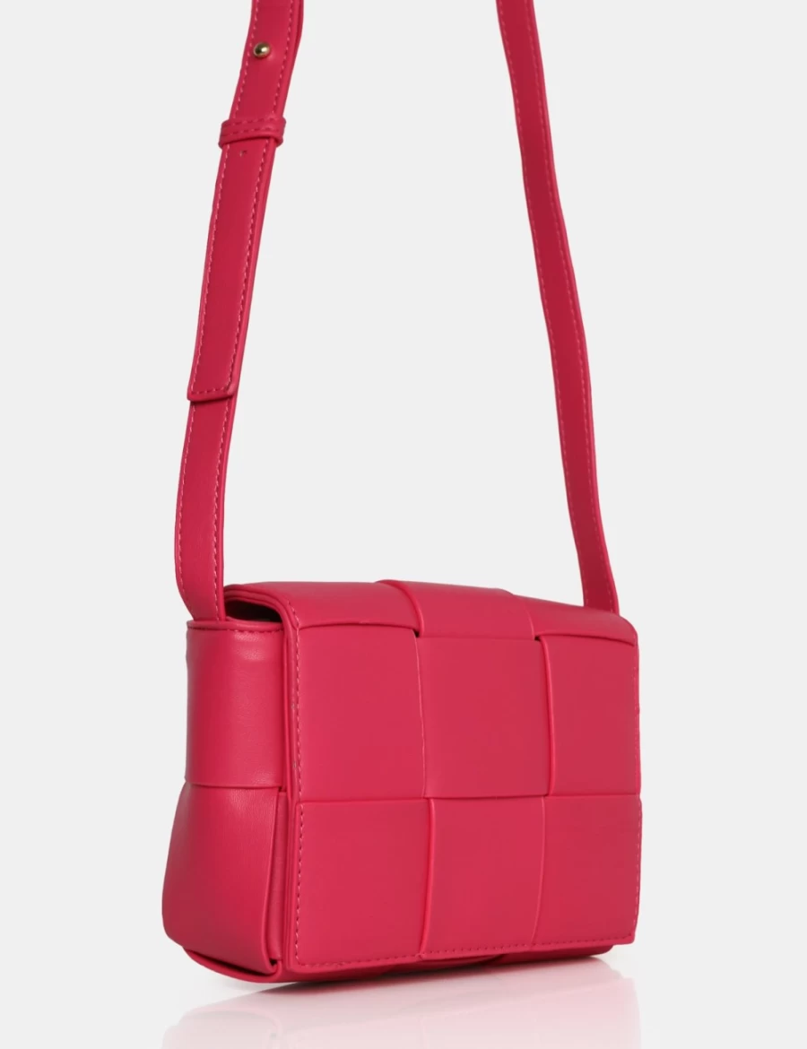 Public Desire Gianna Bright Pink Mini Crossbody Shoulder Bag for Women