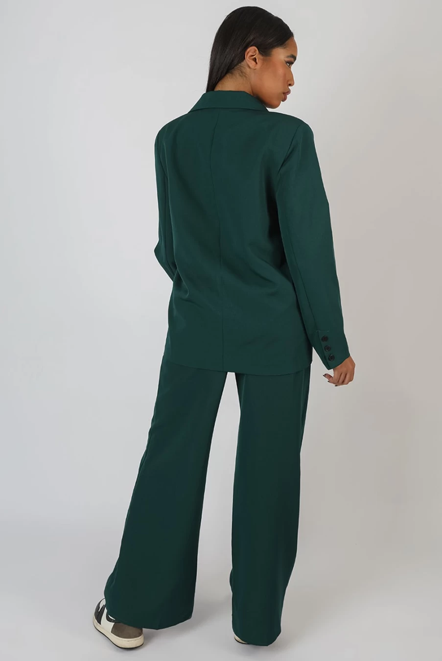 Women's Forest Green Blazer - Public Desire Stylish Dad Jacket