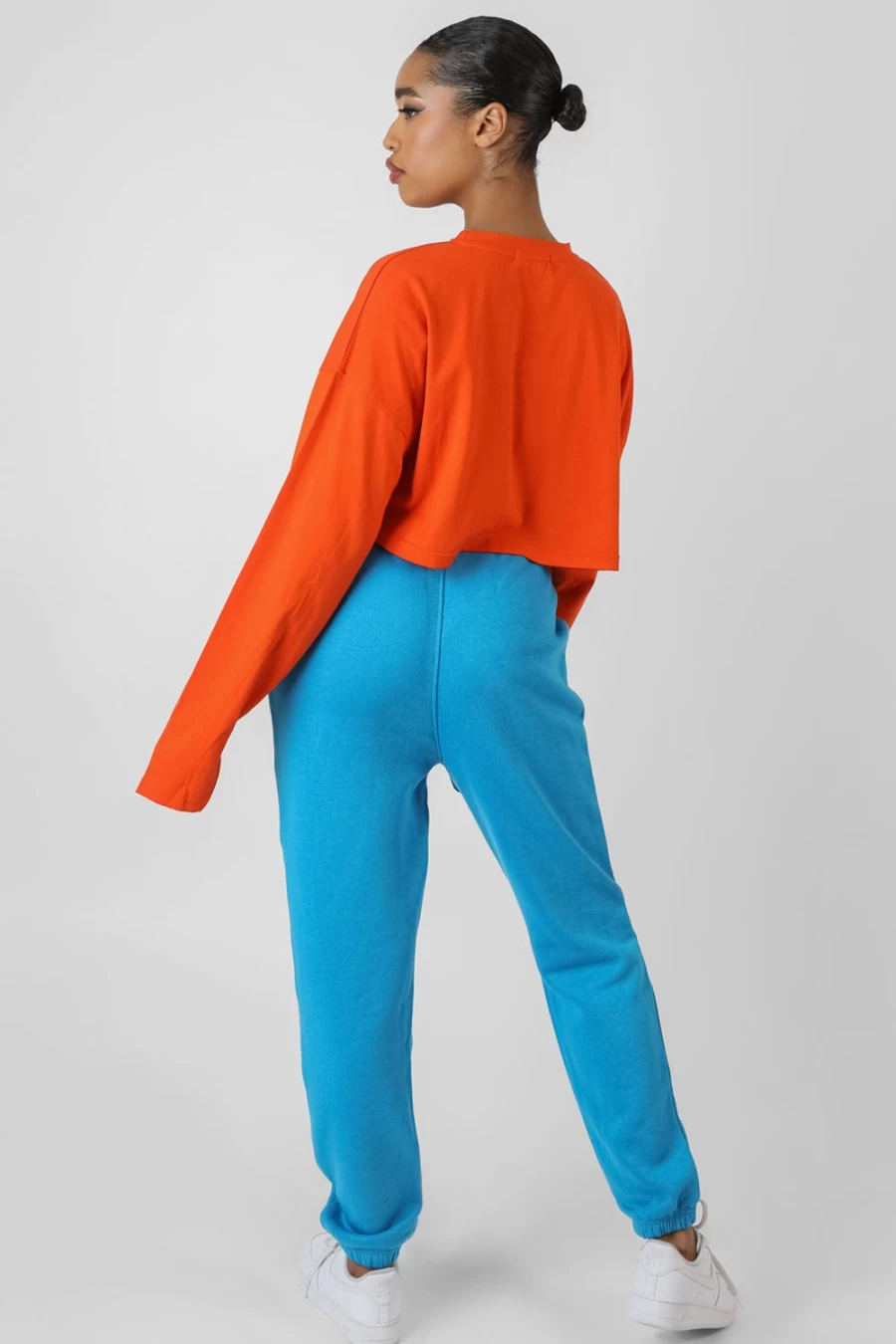 "Public Desire Women's Orange Detroit Super Cropped Long Sleeve T-Shirt"